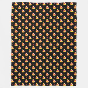 candy corns halloween candy pattern fleece blanket