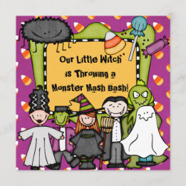 Candy Corny Halloween Party Invitation
