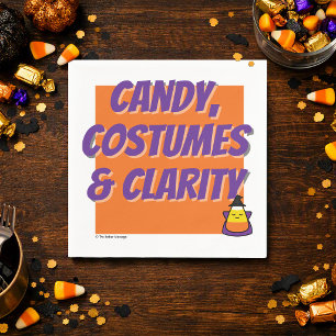 Candy, Costumes & Clarity   Halloween Sober Party  Napkin
