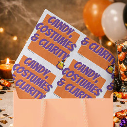 Candy, Costumes & Clarity | Halloween Sober Party Tissue Paper