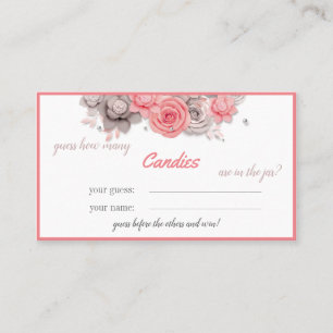 Candy Count Challenge Place Card