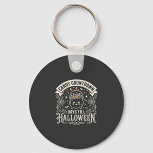 Candy Countdown Halloween Vector Design Keychain