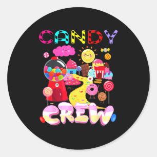 Candy Crew Candy Costume Women Candy Land Kids Swe Classic Round Sticker