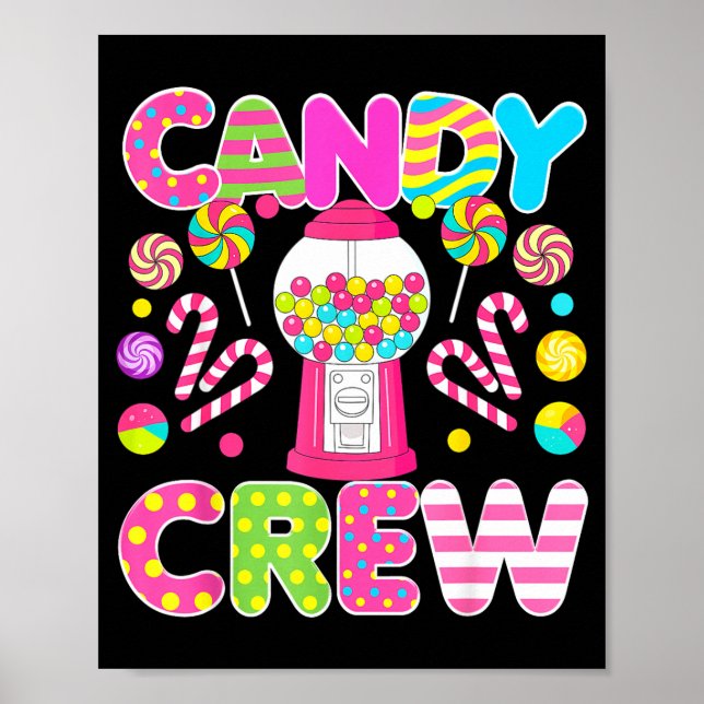 Candy Crew Candy Costume Women Candy Land Kids Swe Poster (Front)