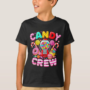Candy Crew Matching Group Colorful Sweets Party  T-Shirt