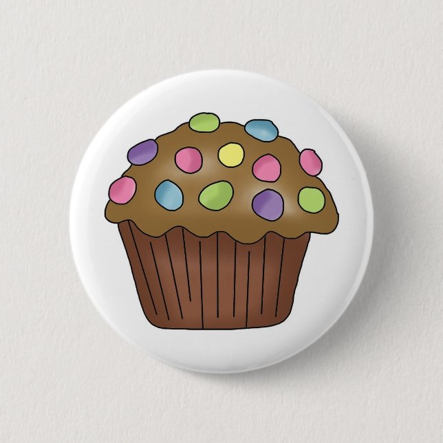 Candy Cupcakes 2 Inch Round Button (Front)