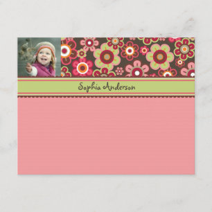 Candy Daisies Bloom Kids Thank You Card