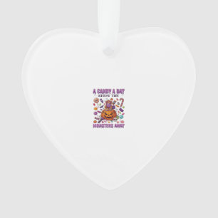 Candy Day Keeps Monsters Away Halloween Pumpkin_1 Ornament