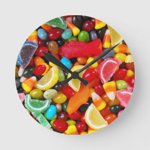 Candy Delight Round Clock
