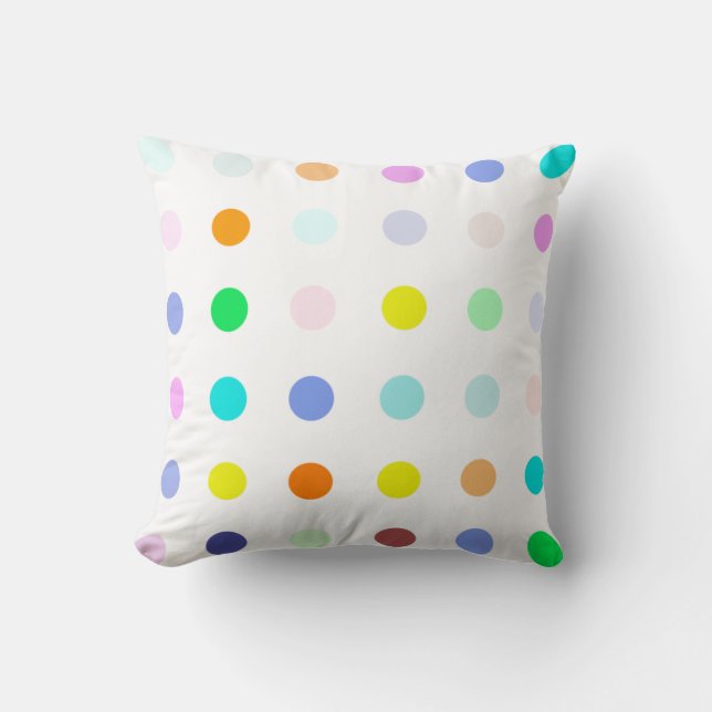 Candy Dot Throw Pillow (Front)