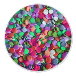Candy Dots 3 Ceramic Knob