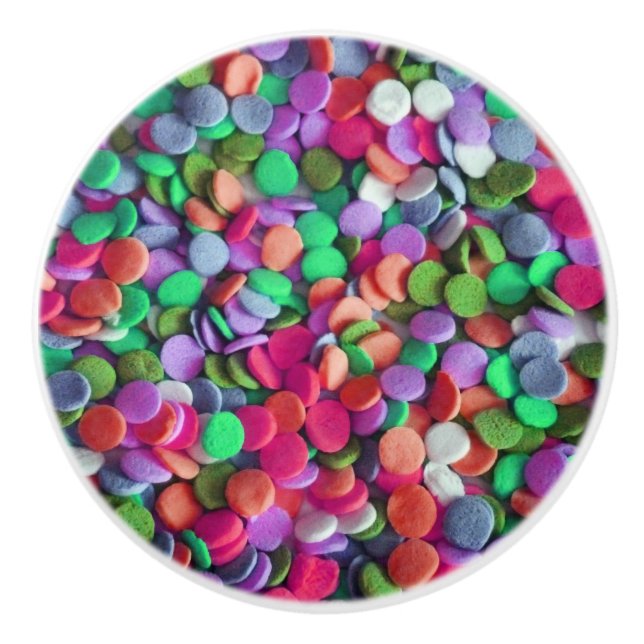 Candy Dots 3 Ceramic Knob (Front)