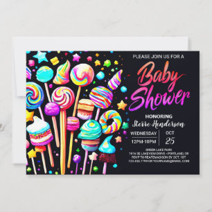 Candy Fantasy Baby Shower Invitation