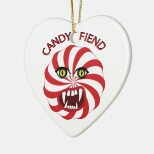 Candy Fiend Ceramic Ornament