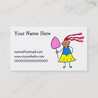 Candy Floss Kid Business Card