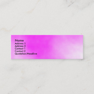 Candy floss mini business card