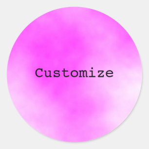 Candy floss - Template Classic Round Sticker