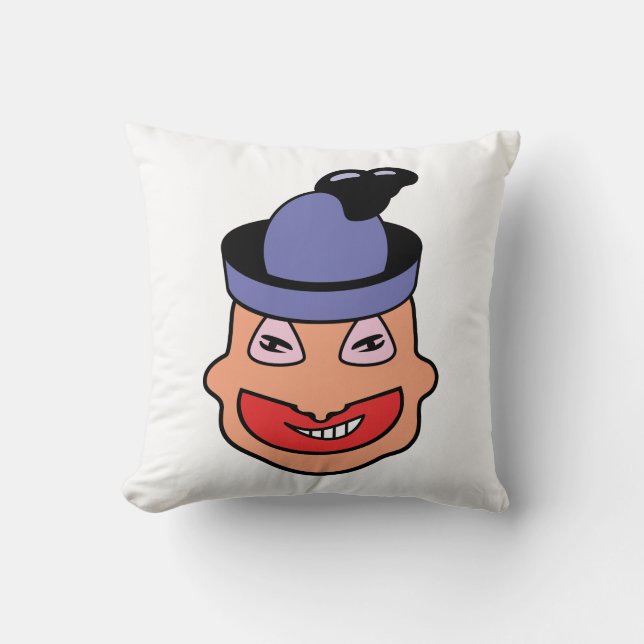 Candy-Fo Clupkitz Throw Pillow (Front)