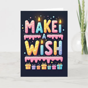 Candy Frosted Birthday Wish Card