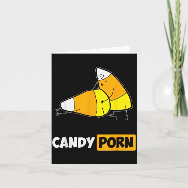 Candy Funny Halloween Men Gift  Card (Front)