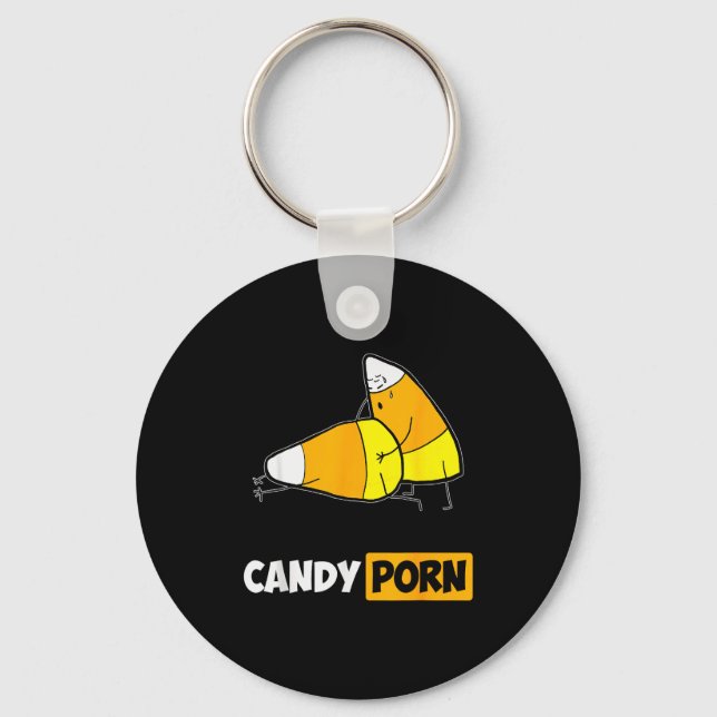 Candy Funny Halloween Men Gift  Keychain (Front)