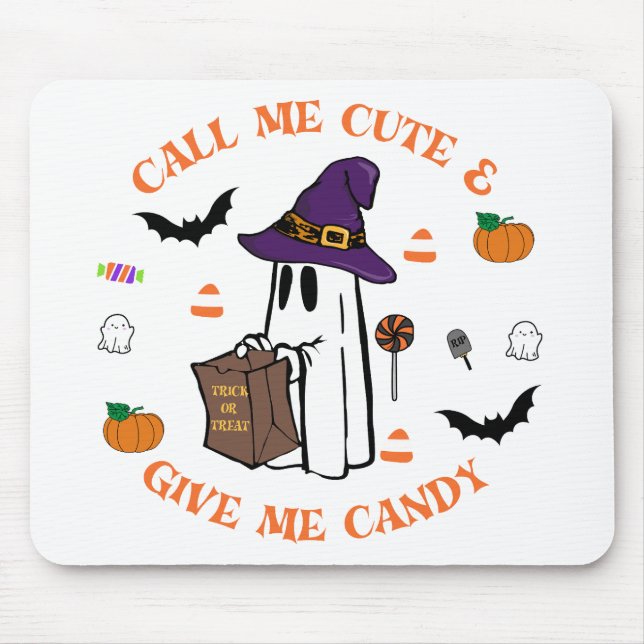 Candy Ghost Mouse Pad (Front)