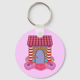 Candy Gingerbread House Keychain