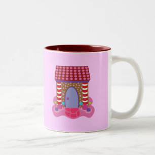 Candy Gingerbread House Two-Tone Coffee Mug