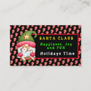 Candy Gnome Customize Colour and Text Business Card