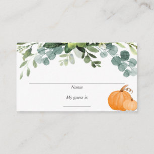 Candy guessing game cards