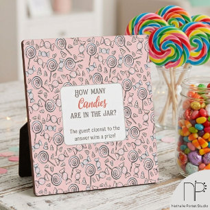 Candy Guessing Game Plaque