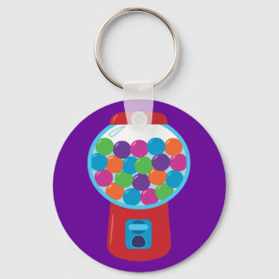 Candy Gumball Machine Keychain