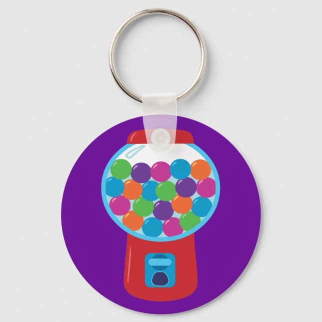Candy Gumball Machine Keychain (Front)