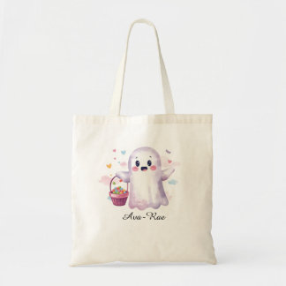 Candy Halloween Bag, Ghost Trick or Treat Tote