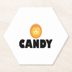 Candy Halloween Paper Coaster