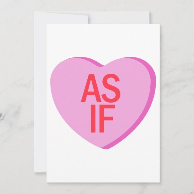 Candy Heart - AS IF Invitation (Front)