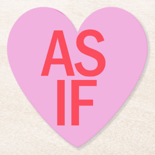 Candy Heart - AS IF Paper Coaster