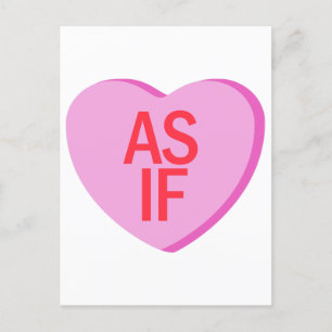 Candy Heart - AS IF Postcard