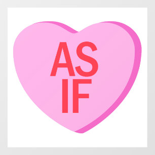 Candy Heart - AS IF Window Cling