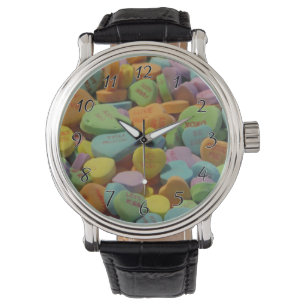 Candy Heart Be Mine I love you Texture Template Watch