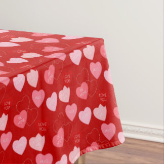 Candy Heart Cascade Tablecloth