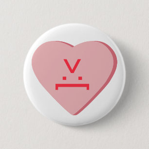 Candy Heart - Devil Face 2 Inch Round Button