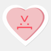 Love Heart Emoji Red Sparkle Stickers | Zazzle
