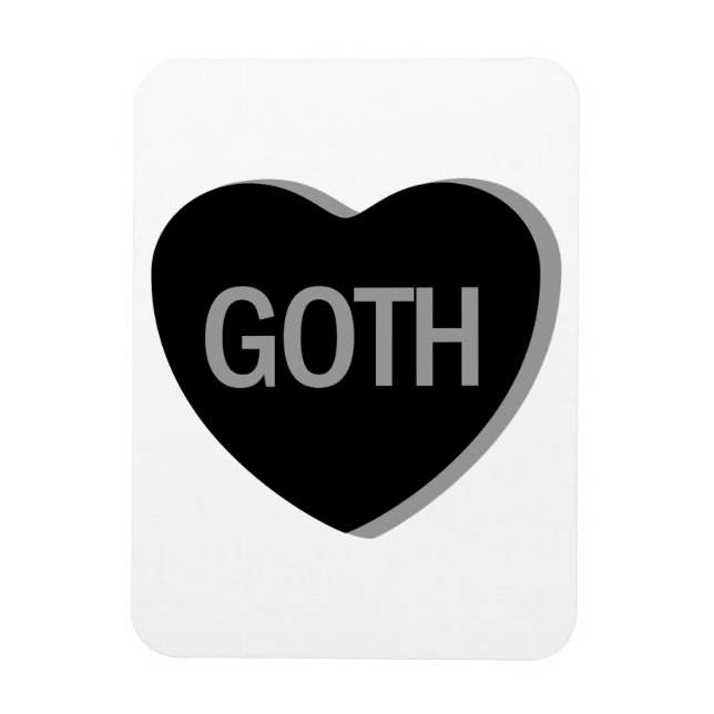 Candy Heart - Goth Magnet (Vertical)