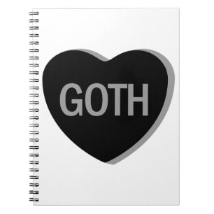 Candy Heart - Goth Notebook