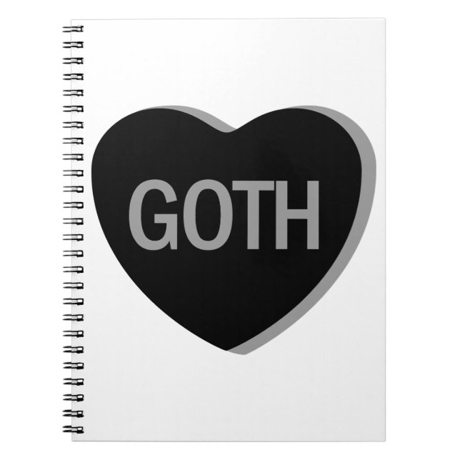 Candy Heart - Goth Notebook (Front)