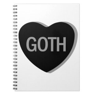 Candy Heart - Goth Notebook