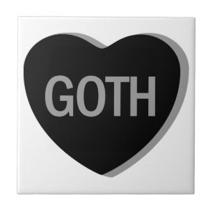 Candy Heart - Goth Tile