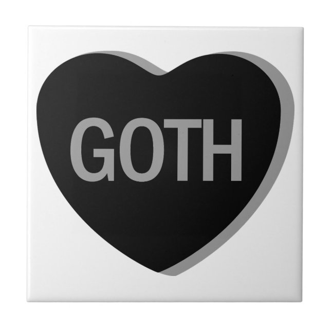 Candy Heart - Goth Tile (Front)