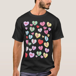 Candy heart love valentine's day shirt Cute valent